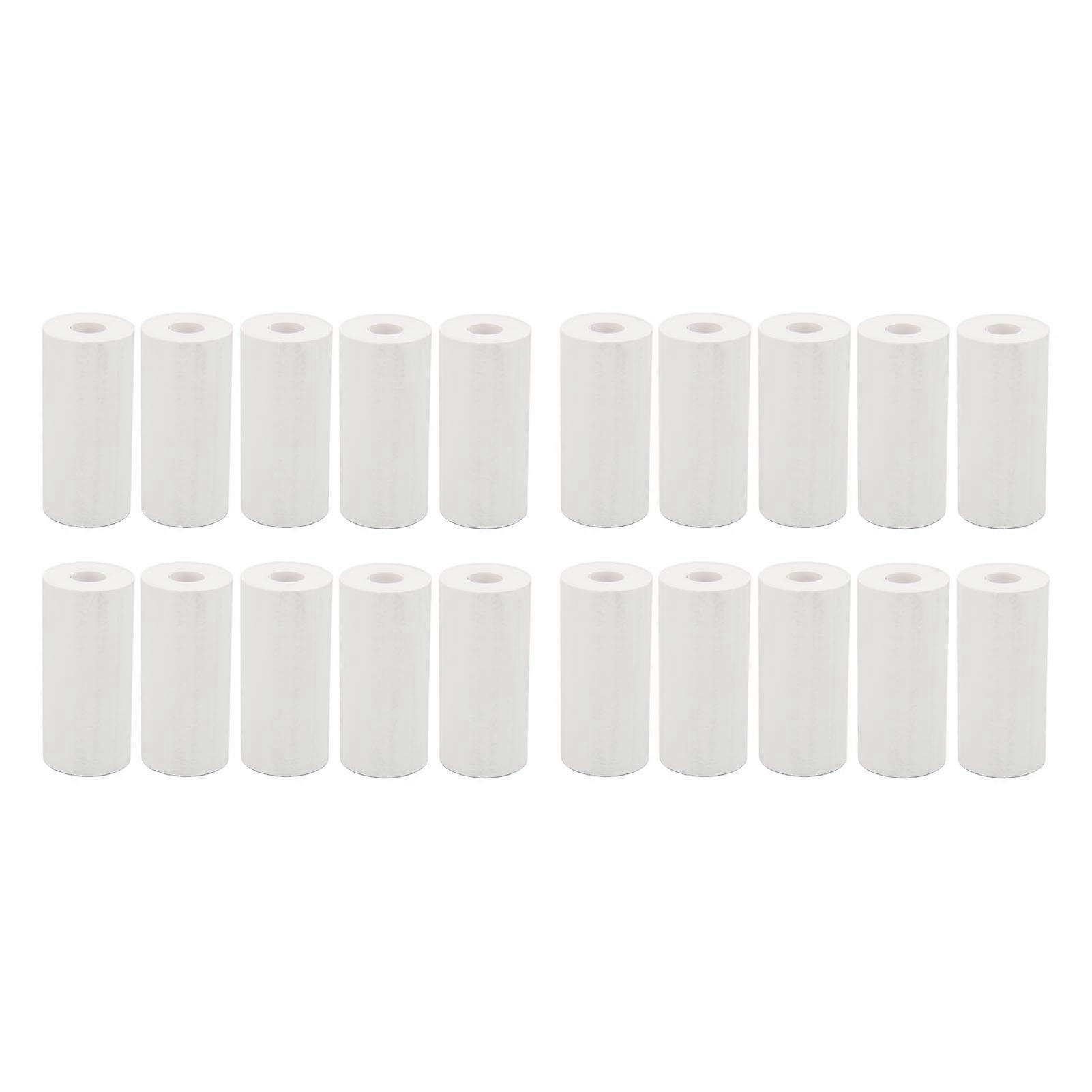 20 ruller termisk printerpapir Professional 57x25mm hvidt miniudskrivningspapir til printertilbehør