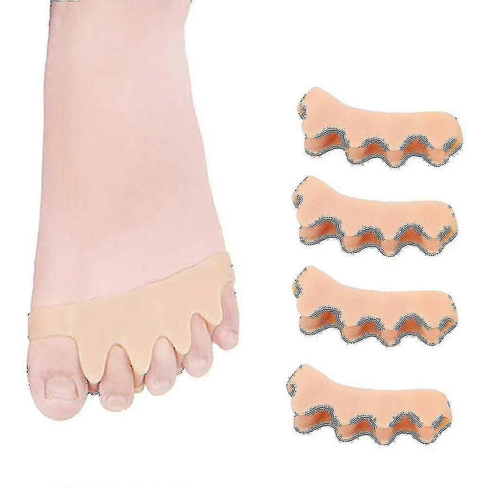 4pcs Soft Silicone Bunion Toe Corrector Nail Protector