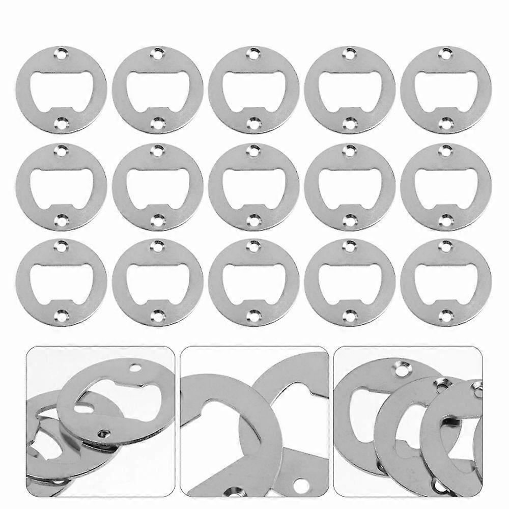 New Bottle Opener Insert Stainless Steel Round DIY Bottle Opener Hardware Kit LNM