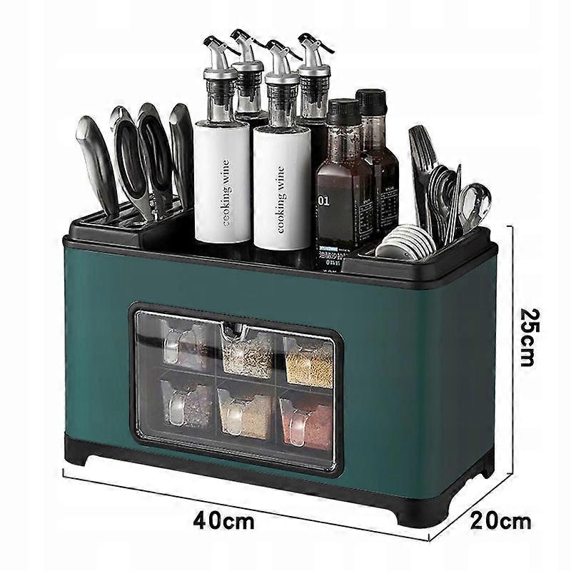 Spice Shelf Tool Holder Kitchen Condiment Dispensers