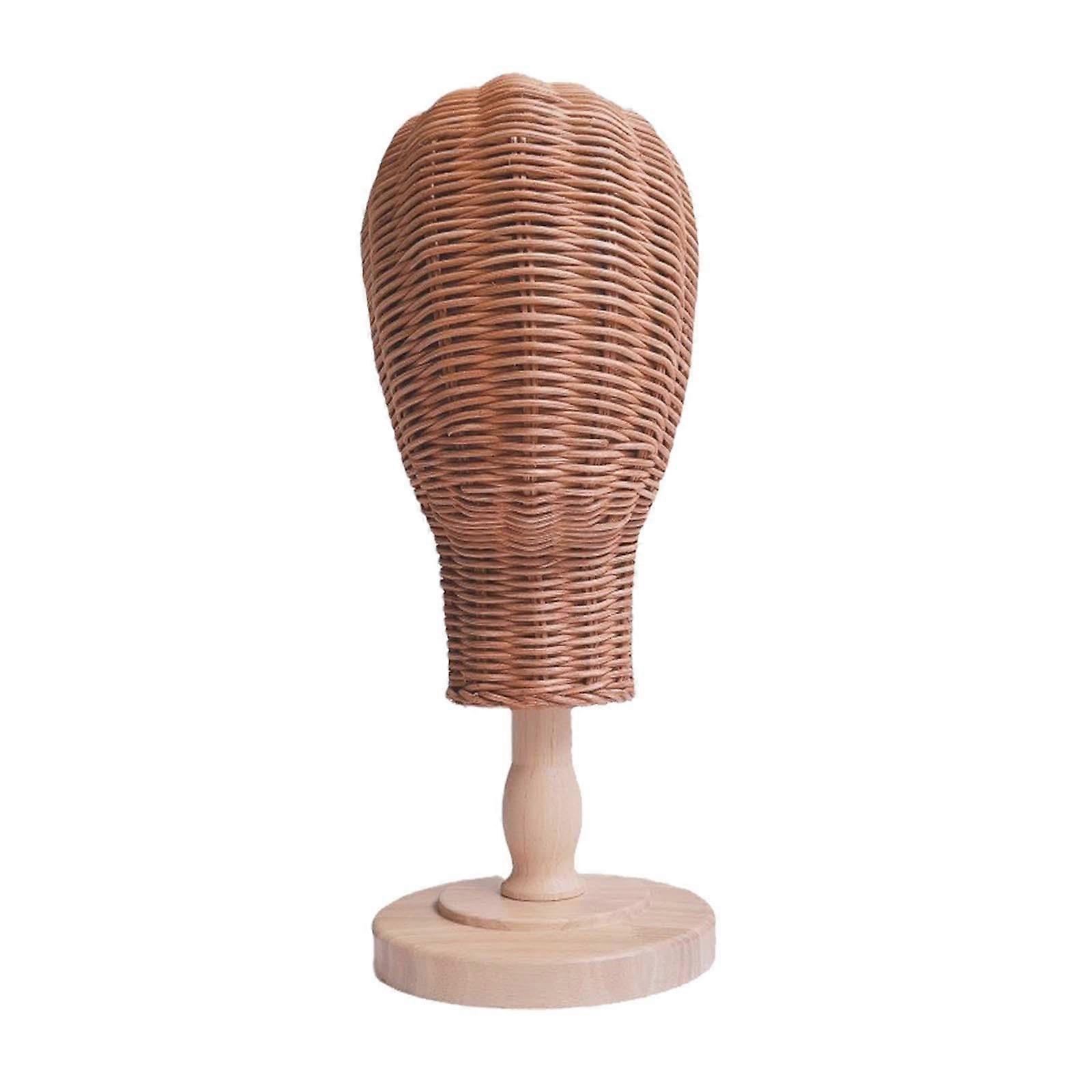 Mannequin Head Hat Display Holder per Display Cappelli Parrucchini Salon Shopping base in legno