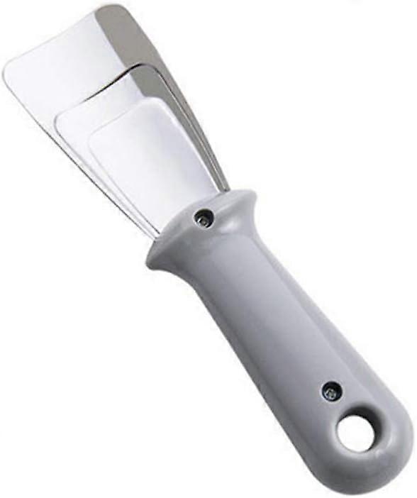 Refrigerator Ice Scraper Freezer Scraper Stainless Steel Small Ice Remove Cleaner with Handle Gray