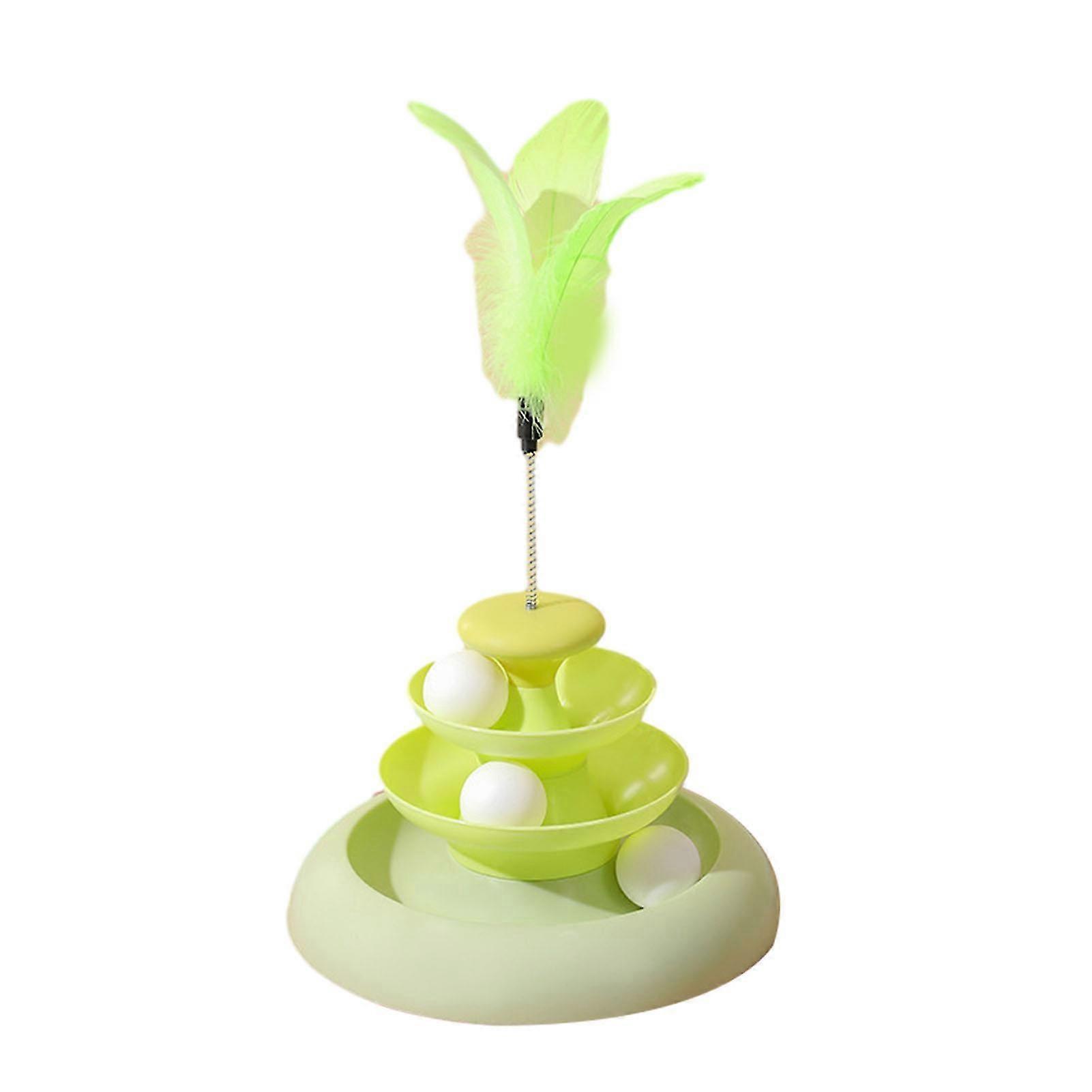 צעצועי רולר חתול פלסטיק חתול בידור עצמי מתגרה רולר לבית