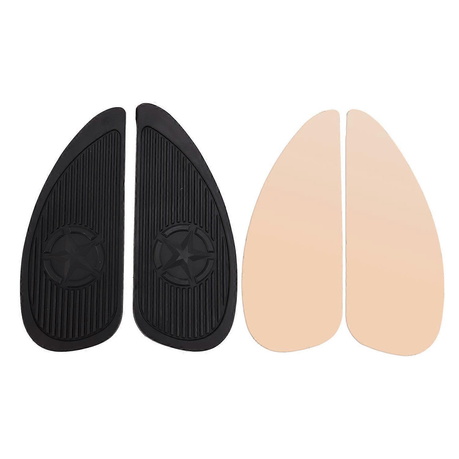 1 زوج دراجة نارية خزان الجر وسادة الجانب الغاز الركبة قبضة حامي مكافحة ملصق للأسود