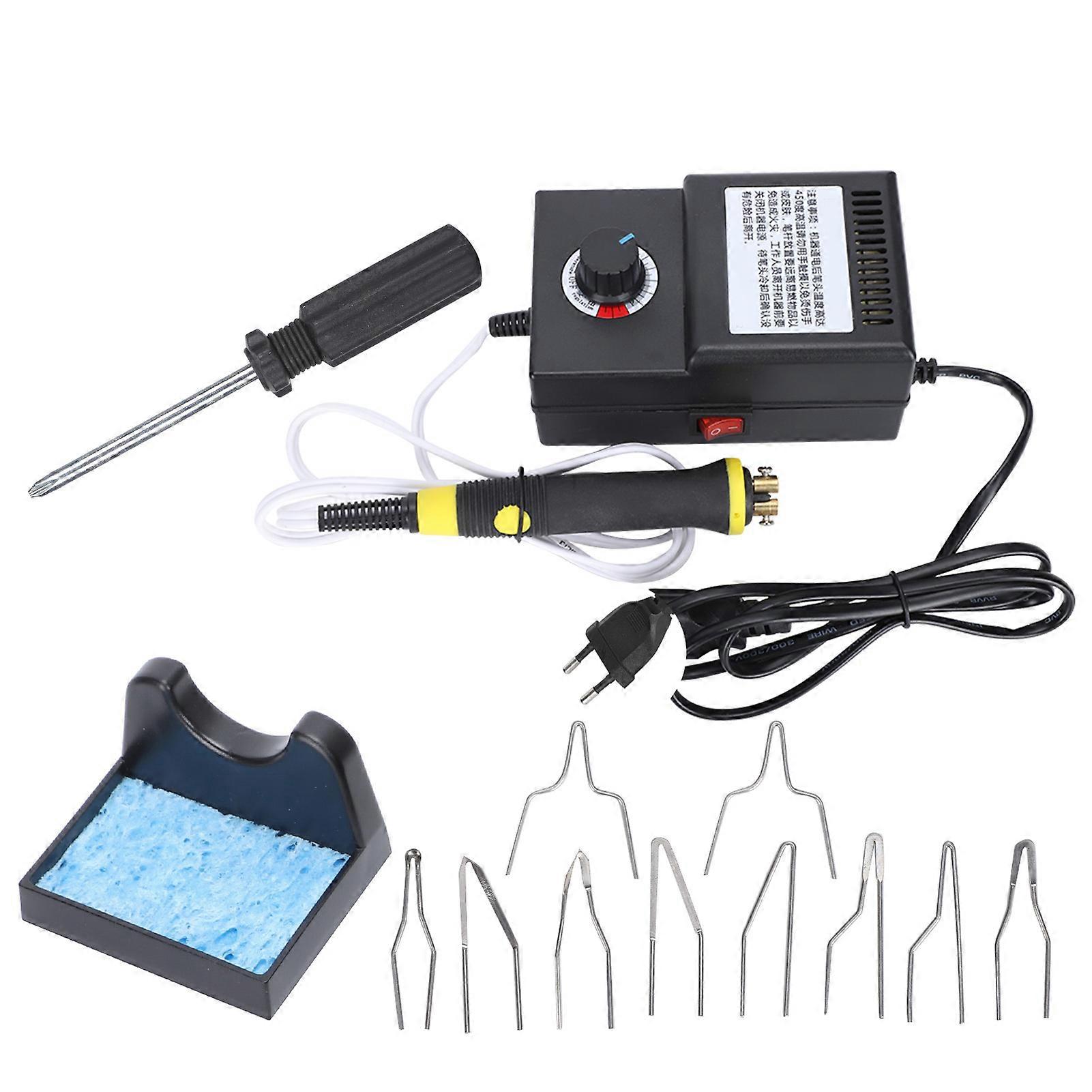 Woodburner Machine Adjustable Temperature Professional Burning Pyrography Set Art SuppliesEU Plug 220V