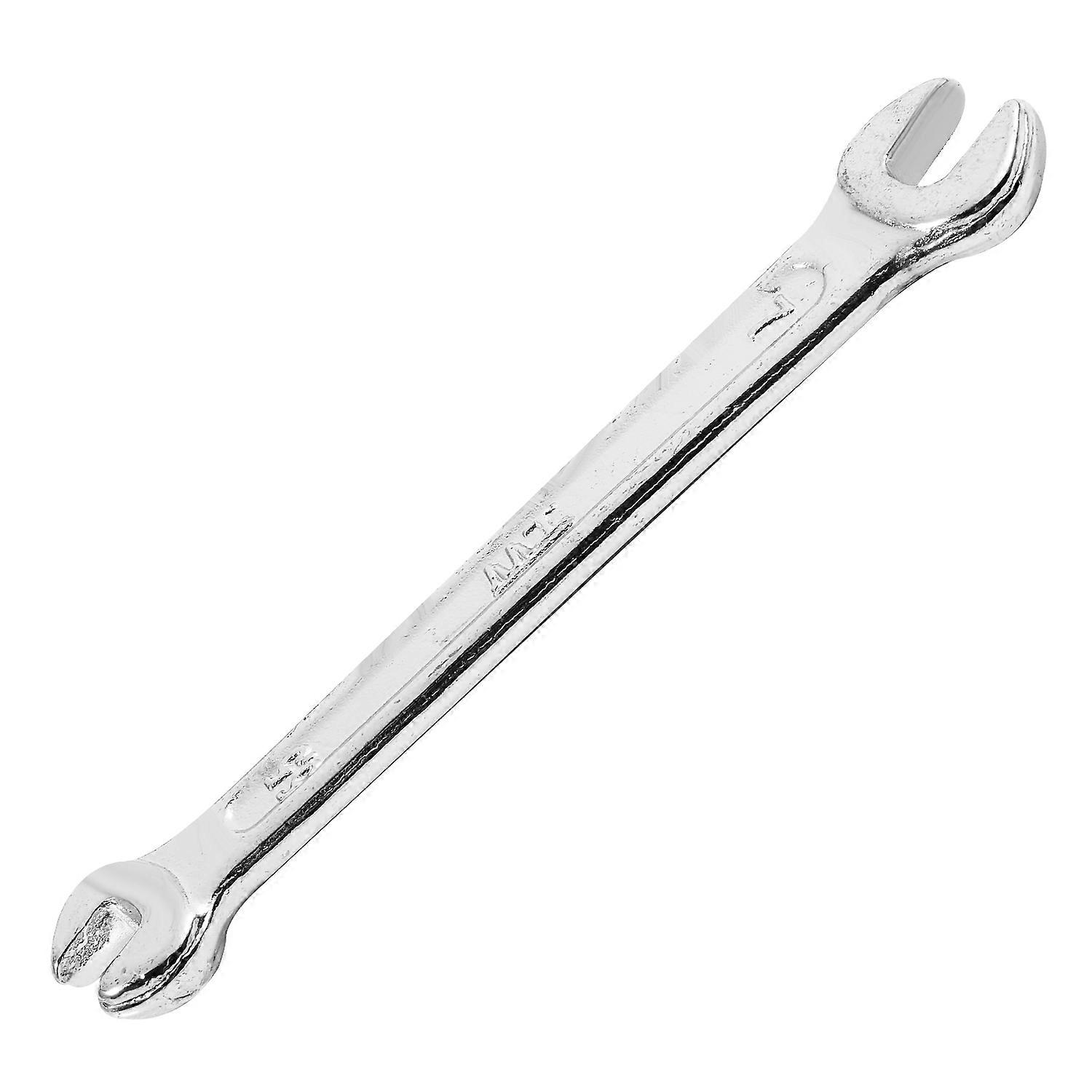Silver Tone 5.5mm x 7mm U Shape Double Open-ended Wrench Tool