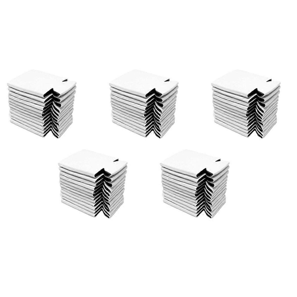 50PCS Neoprene Beer Can Cooler Drink Cup Bottle Sleeve Insulator Wrap Cover New White