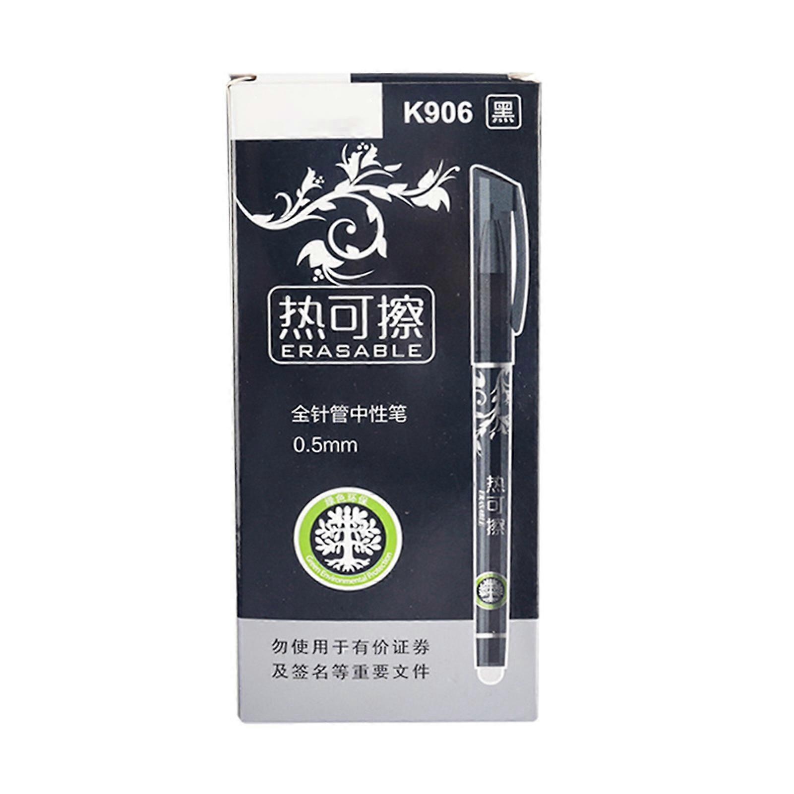 12pcs Erasable Students Rollerball Pen Writes Smooth Gel Ink Pen for Writing Homework and Taking Notes