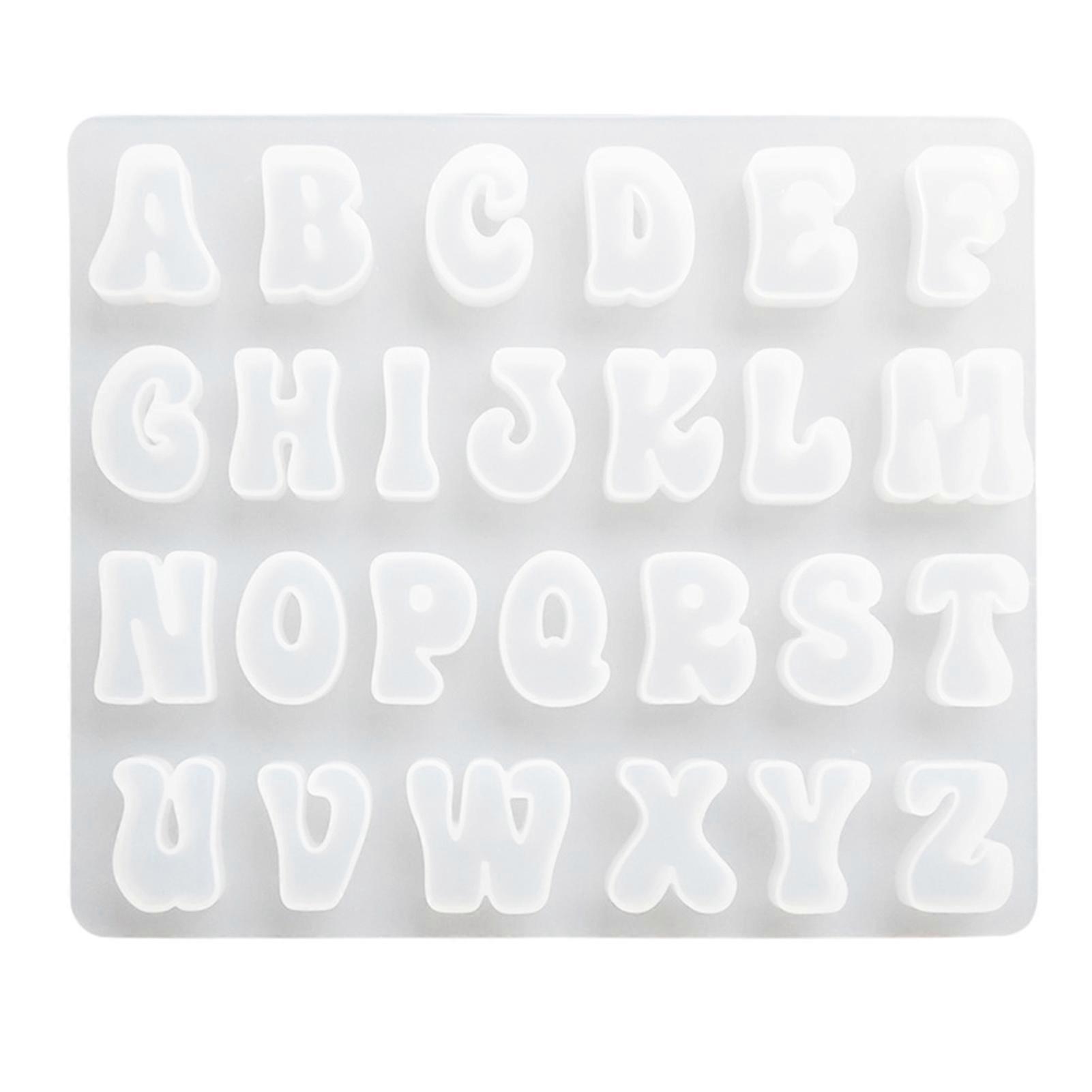 Silicone English Letter Muffin Cupcake Baking Mold Non Stick Microwave Mold Tray