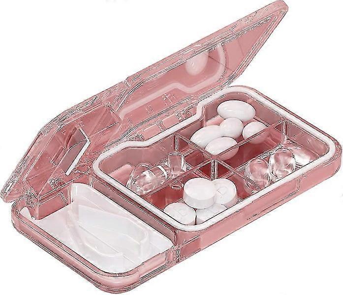 2-in-1 Pill Cutter and Box for Small or Large Pills