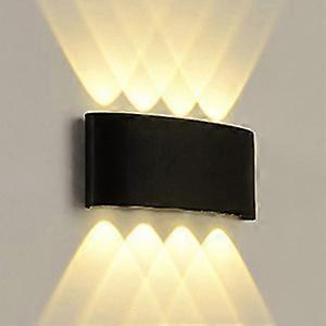 8W LED Wall Lamp Waterproof Modern Up and Down Sconce Lighting Fixture Light Indoor Outdoor Decoration