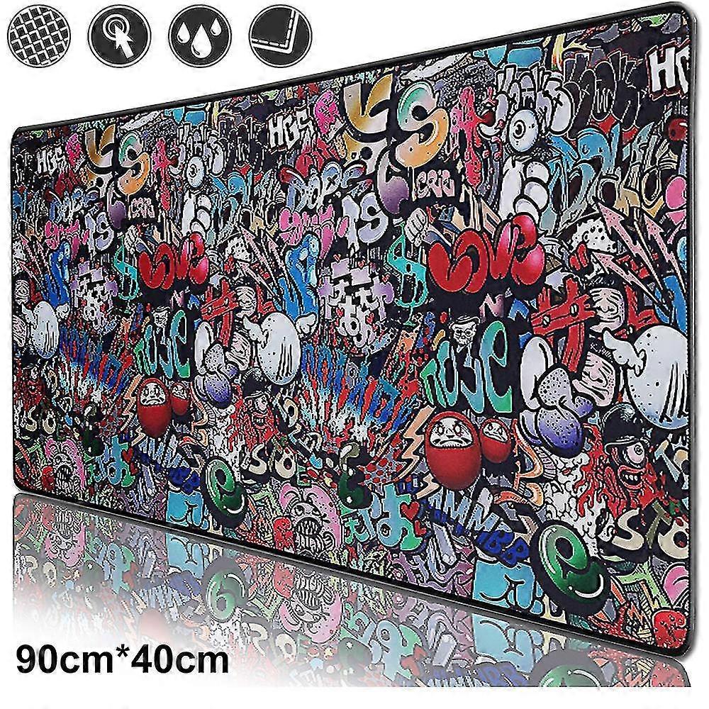 Large Gaming Mouse Pad With Stitched Edges-extended Mouse Pad Desk Mat