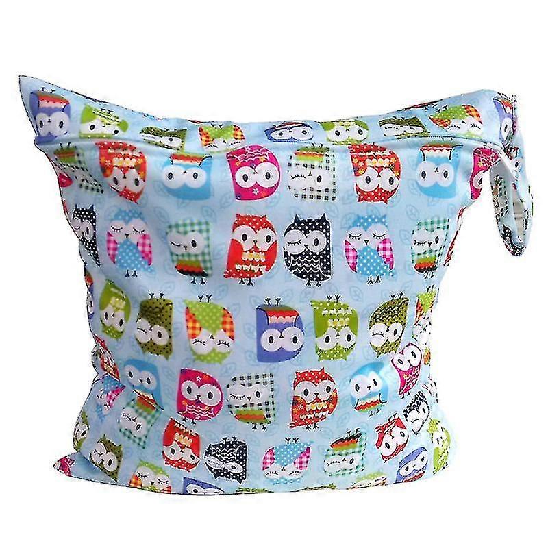 Colorful Owl Pattern Diaper Nappy Bag