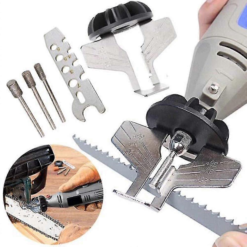Chainsaw Sharpening Kit: Electric Serrated Sharpener with Polishing Accessory Set