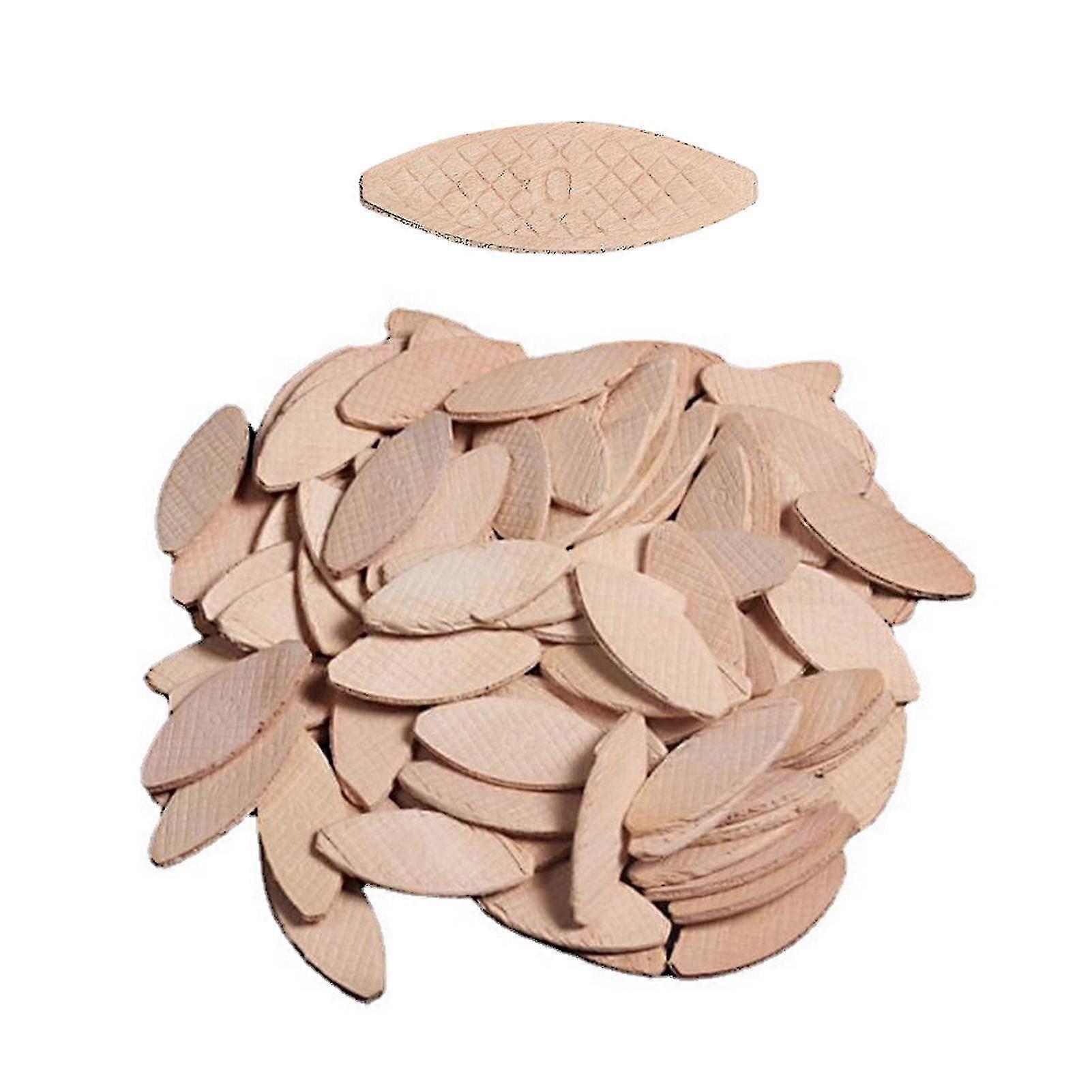 Lamello In Carpenter's Quality/joining Plates/flat Pegs/beech Wood Connectorsdocking Tool, Wood Color, One Hundred Pieces