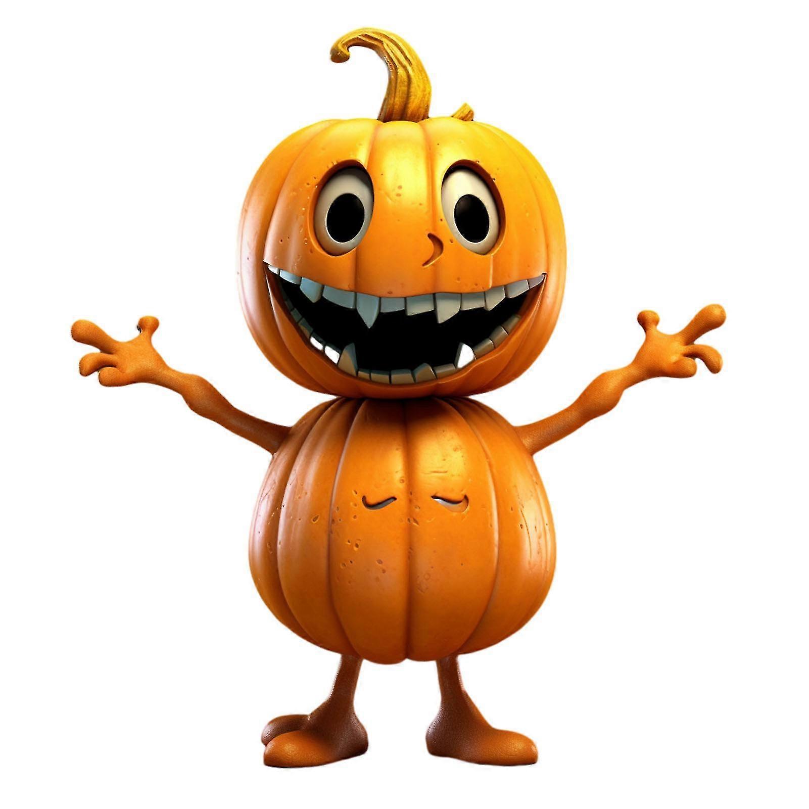 Halloween Human Shape Pumpkins Table Crafts Funny Compact Popular Handiwork for Home