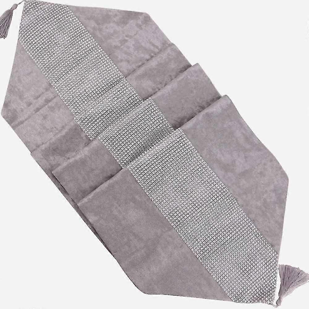 christmas velvet diamante table runner