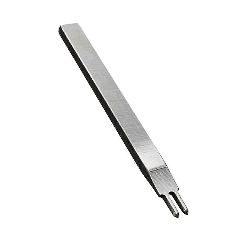 Leather Craft Tools Diamond Hole Punch Stitching Chisel 4mm 2 Prong Silver