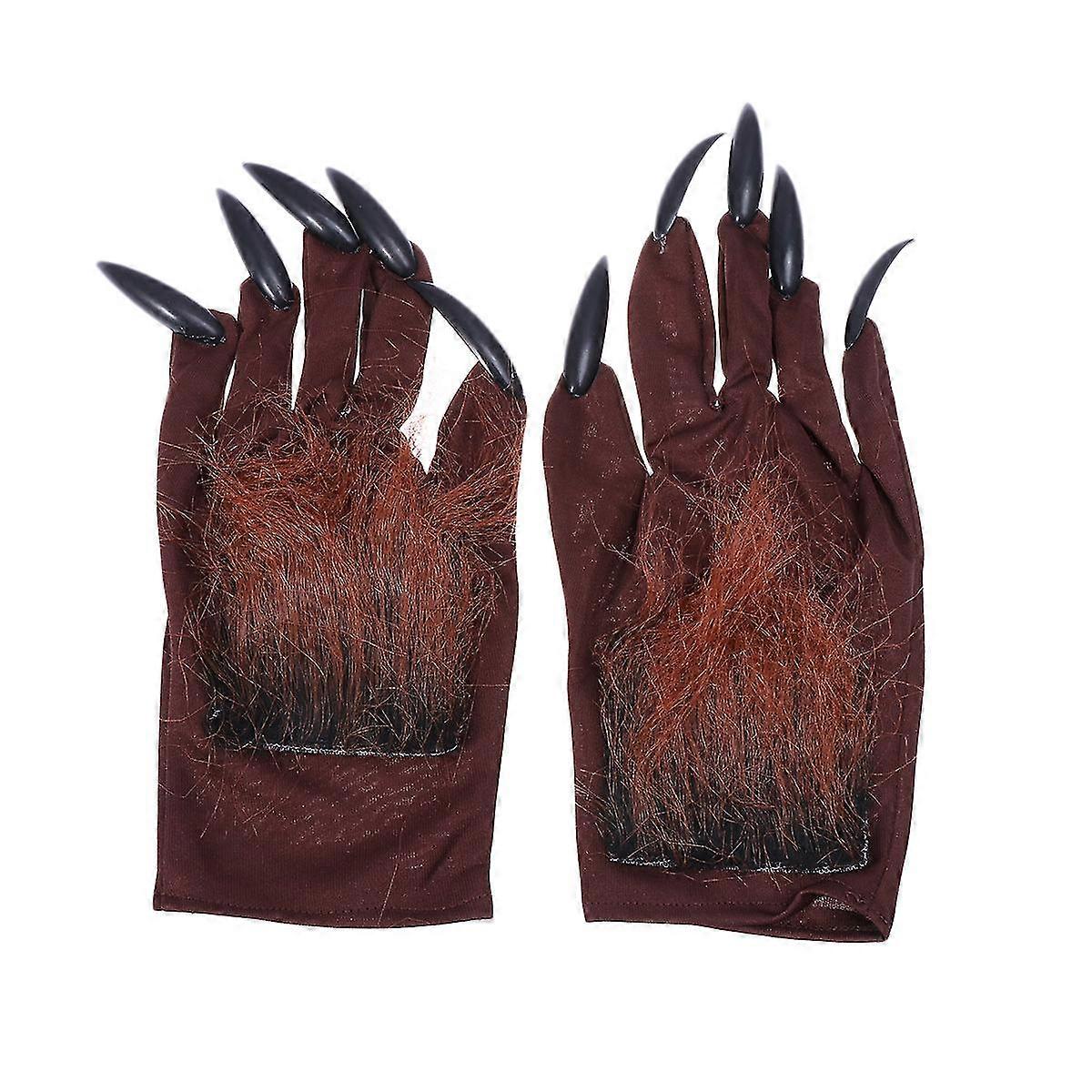 1 Pair Wolf Gloves Costume Devil Gloves Halloween Wolf Gloves