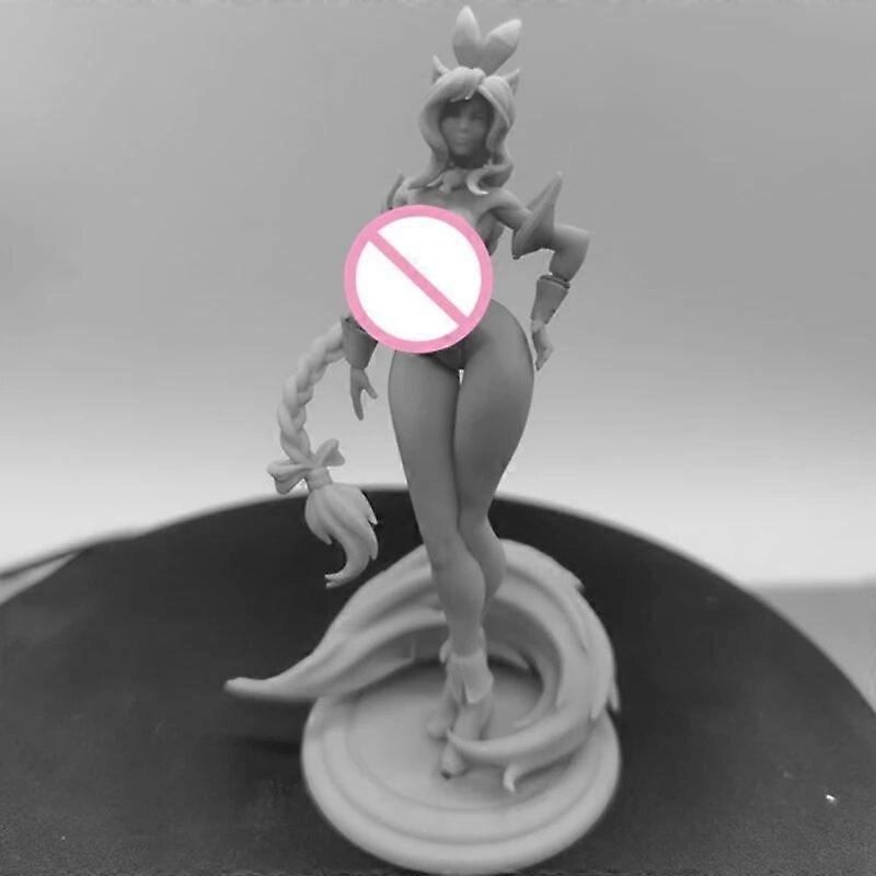 Ahri Bunny résine Figure 1/24 échelle 75mm hauteur verticale assembler modèle kit non assemblé dioramas non peint statuettes jouet