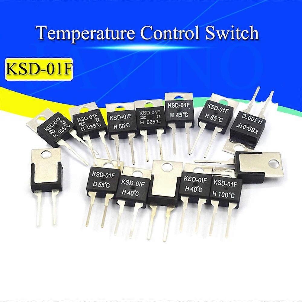 40 50 60 70 80 90 100 DegC NC Normally Closed NO Normally Open 1.5A Thermal Switch Temperature Sensor Thermostat KSD-01F JUC-31F