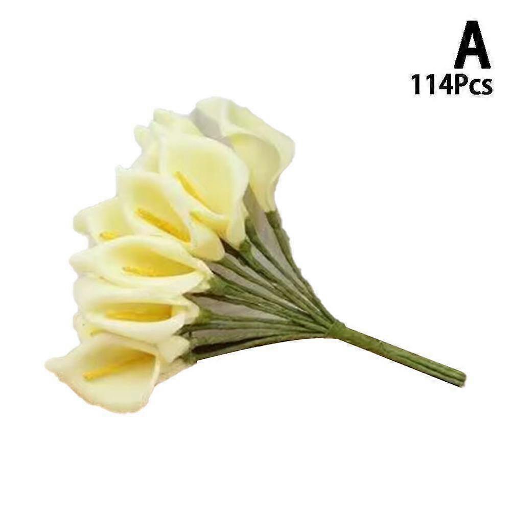 144X Mini Simulation Flower Calla Lily Foam Flower Decors PE Home Flower C0R3