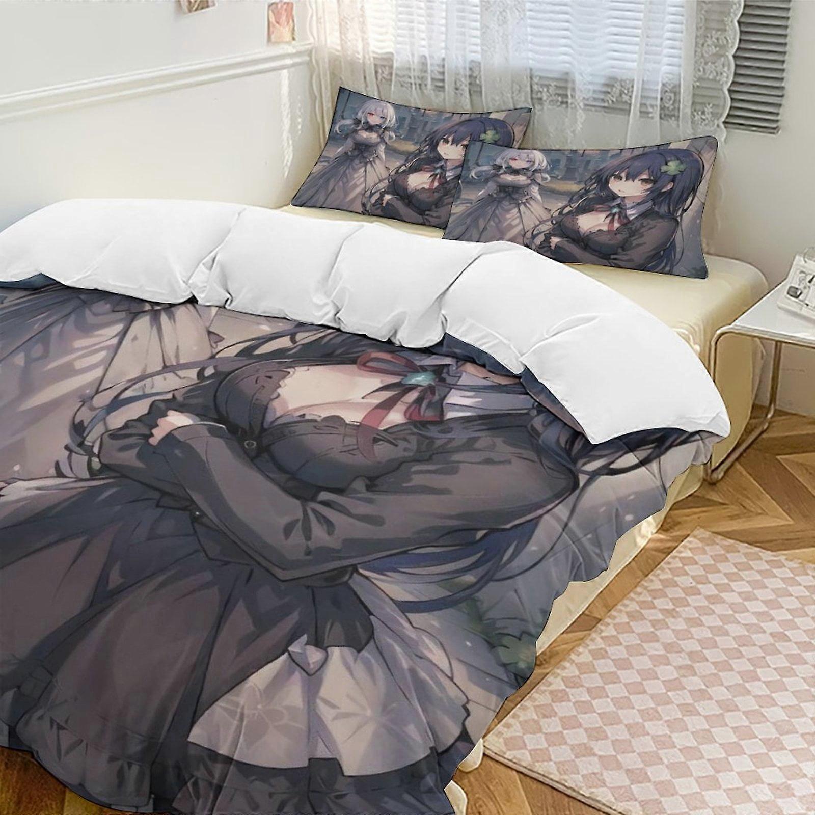 Bedding set Gs374 DATE A LIVE Anime Home Bed 3-piece Set,Lightweight and comfortableMultiple sizes to choose from SH374