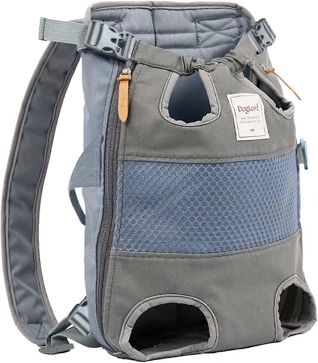 Puppy Backpack, Dog Carrier Backpacks, Dog Backpack, Adjustable Pet Front Carrier with Sub-Package, Legs-Out Backpack Carrier for Small Dogs and Cats