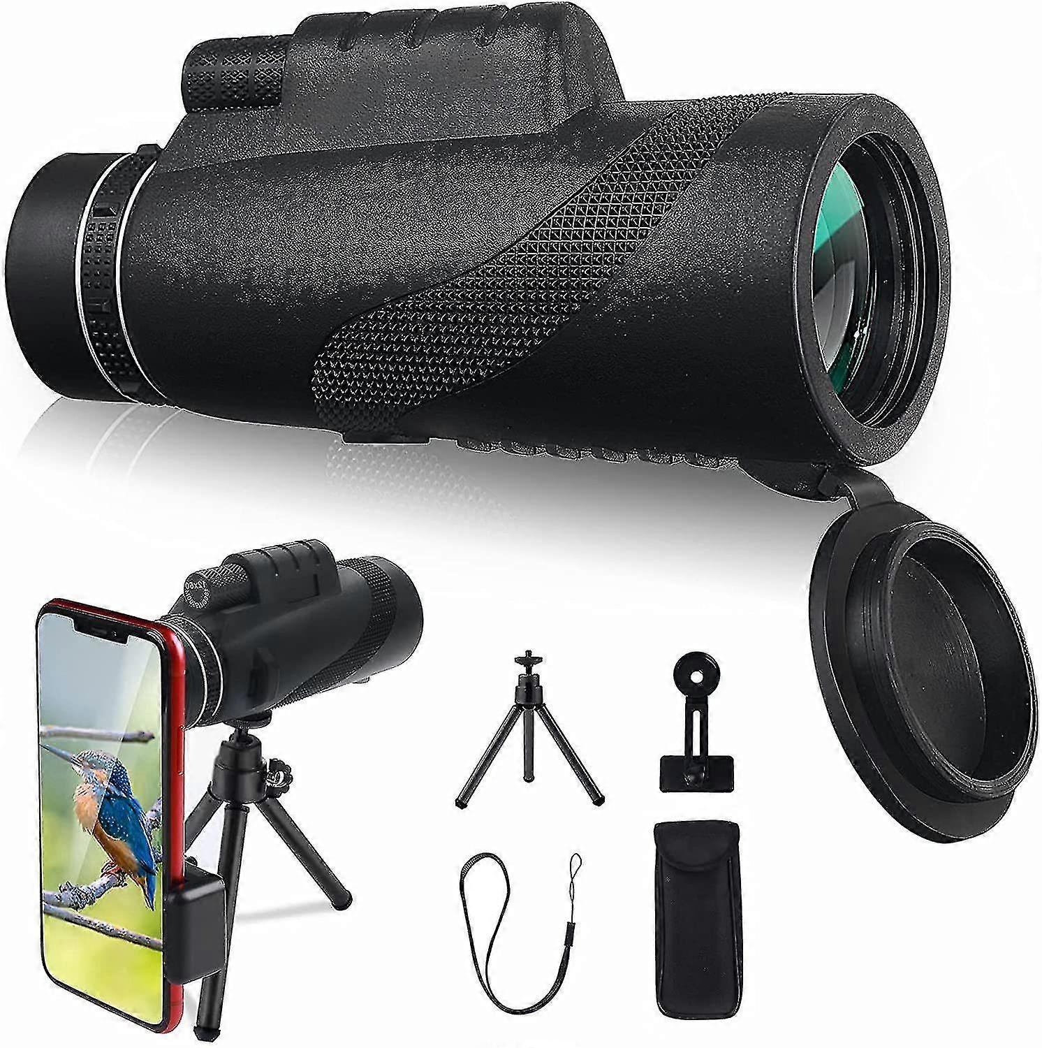 12x50 Monoküler Teleskop Hd Bak4 Prizma Geniş D Monoküler Kapsam Ph H Dağı ve Tr ile Yetişkinler İçin Kuş Watng Cam, Yanlieso