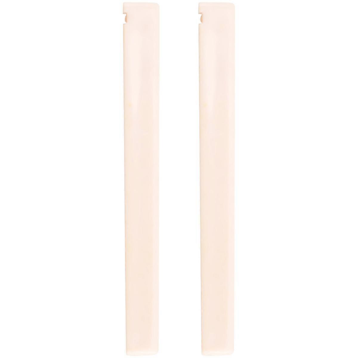 2 st reservdel beige plast stall sadelmutter för klassisk gitarr