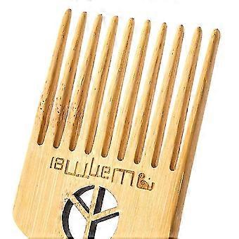 Massaggio antistatico naturale in bambù pick comb sul cuoio capelluto