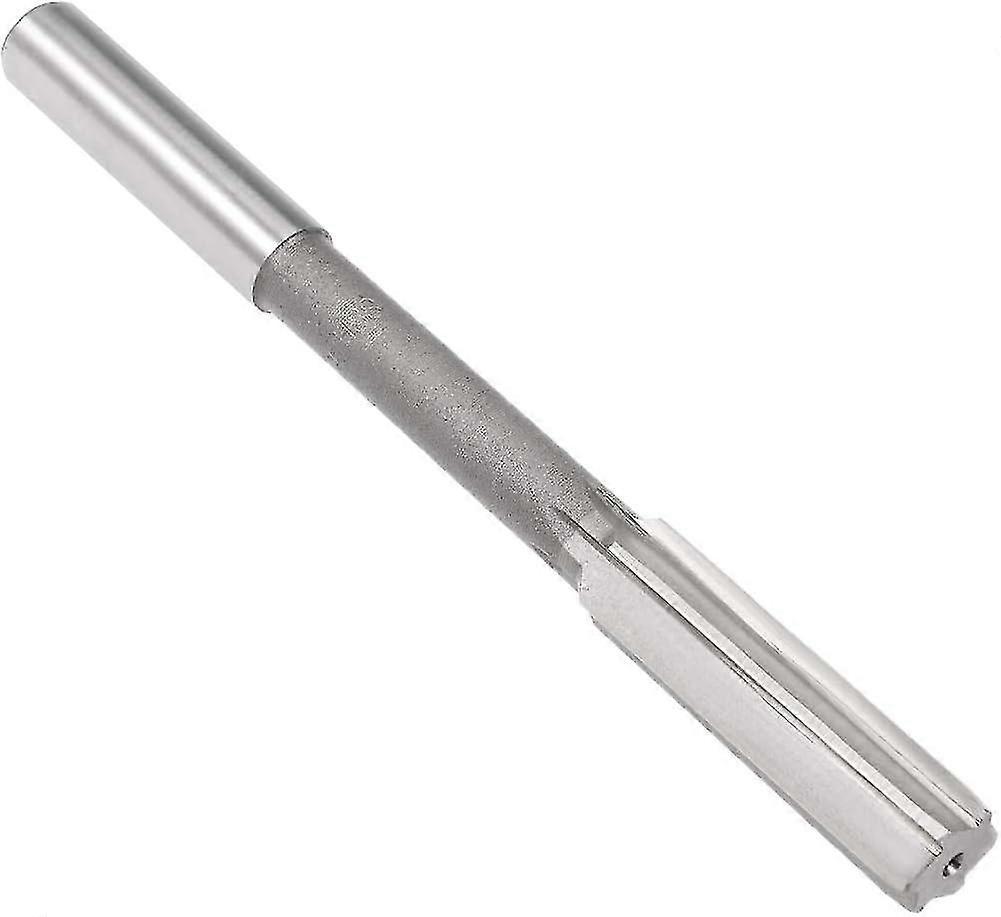 Chucking Reamer 15mm, H7 Hss Lathe Machine Reamer 6 Straight Flutes, Round Shank Milling Cutting Tool, Metric Reaming Drill Bit