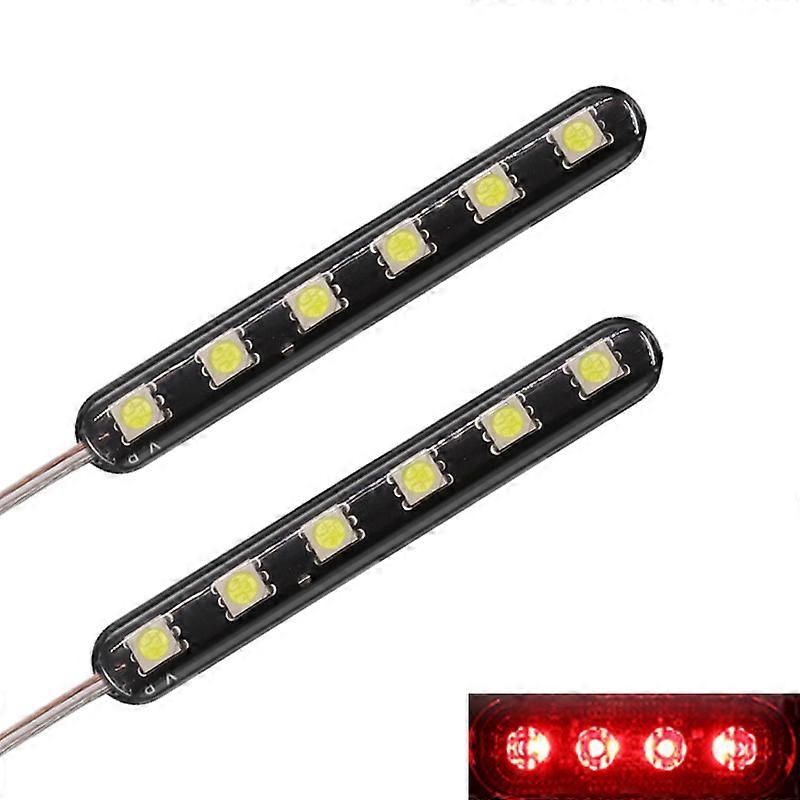 6 LED Flash Strobe Emergency Warning Light for Car Auto Truck SUV Motorcycle Tail Light Side Strobe Warning Flashing Light 12V