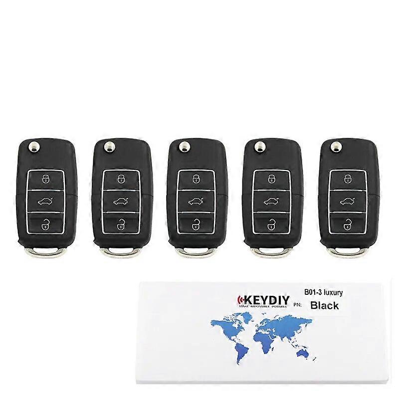 B01 3 Button LUXURY BLACK KD Remote Car Key Accsesories For KD900/MINI/KD-X2 Programmer Tools B Series Universal Control