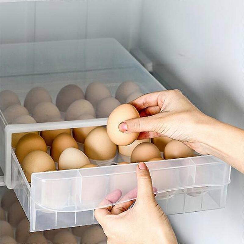Eggs Holder Plastic Storage Box Container Organizer Refrigerator Box  Egg Box Refrigerator Egg Fresh Storage Box