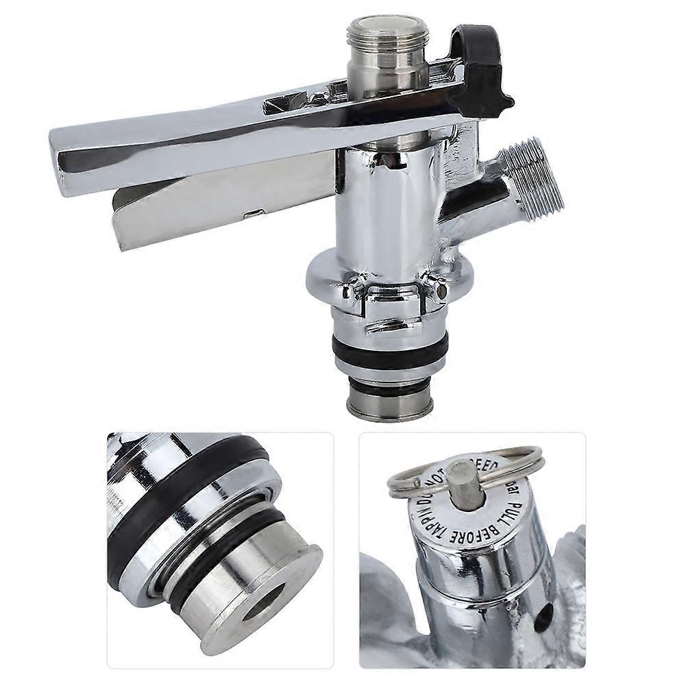 Stainless Steel U Type Beer Keg Coupler Dispenser Accessory for Home Bar and Restaurant