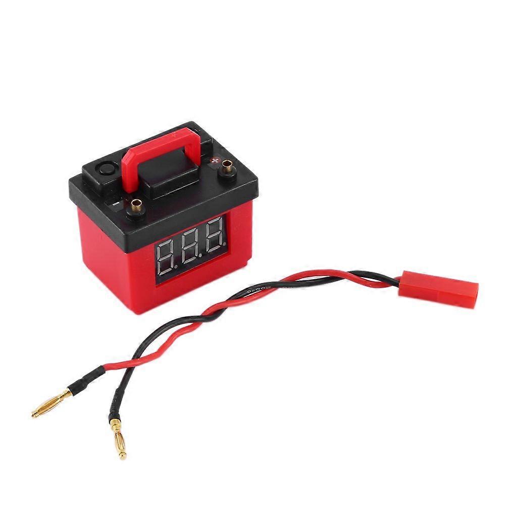 1PCS Low Voltage Alarm Lipo Battery Simulation Decoration for 1/10 RC Crawler Car Axial SCX10 III 90046 Traxxas TRX4 TRX6