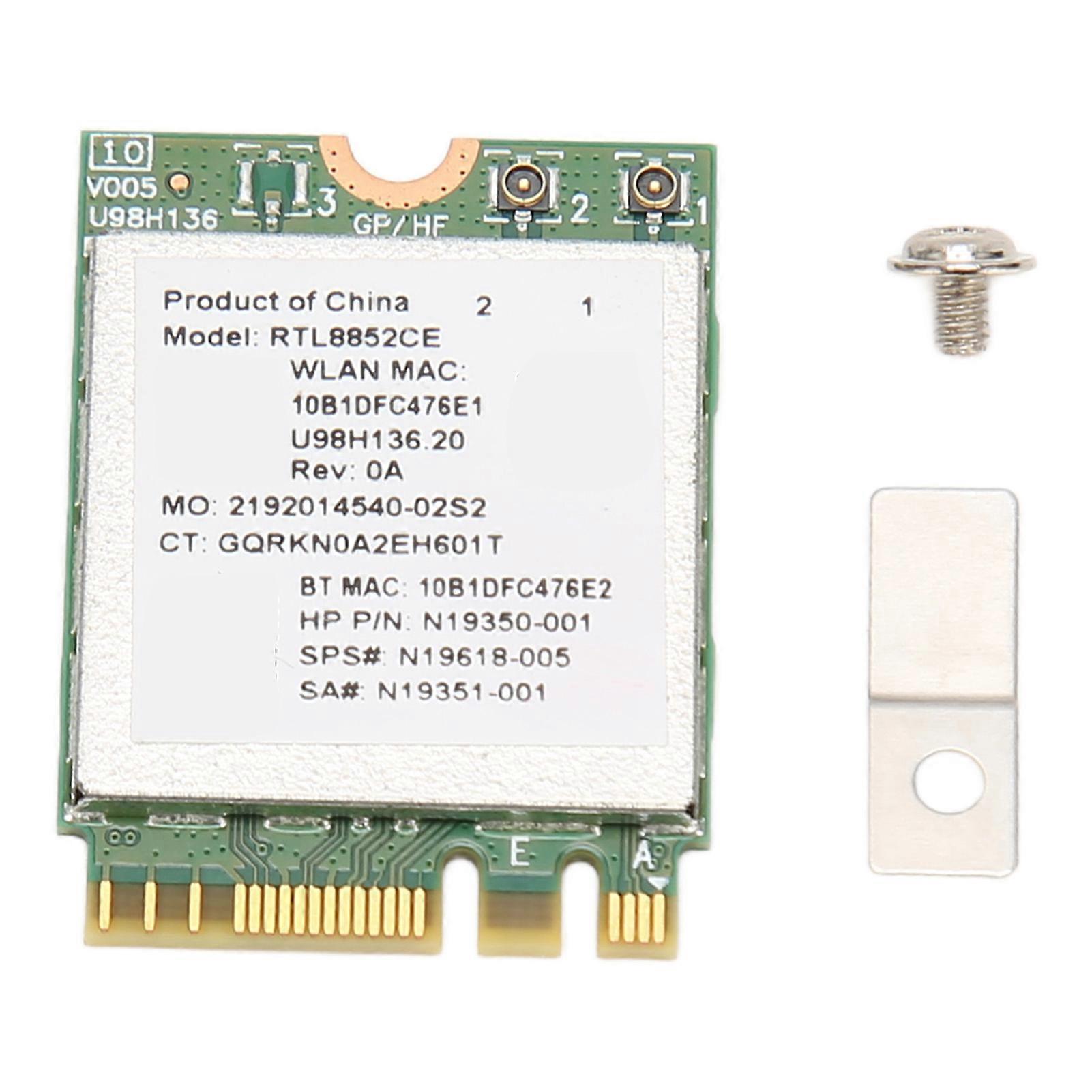 WiFi 6E Wireless Network Card 2.4GHz 5GHz 6GHz 5374Mbps NGFF BT5.3 Low Delay for Computers