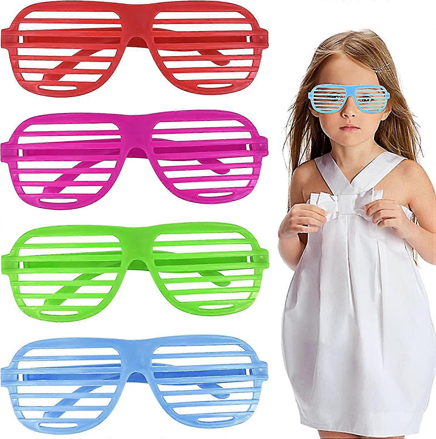 Shutter Shades Glasses Neon Color Shutter Glasses Novelty Eyewear