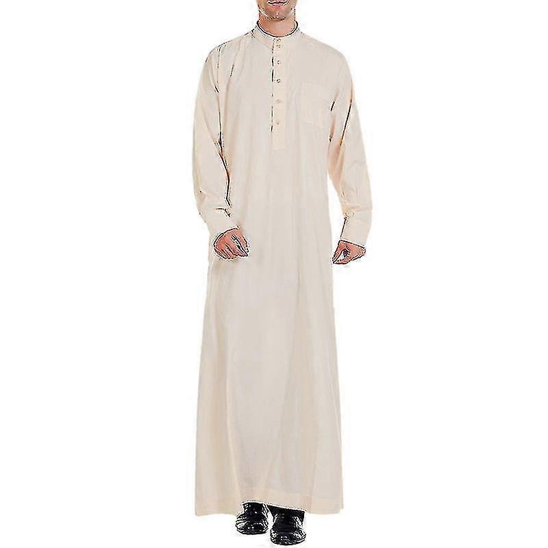 Άνδρες Μουσουλμάνοι Μεγάλη Ρόμπα Dishdasha Kaftan Ντύσιμο Βραδινό Φόρεμα Thobe Men