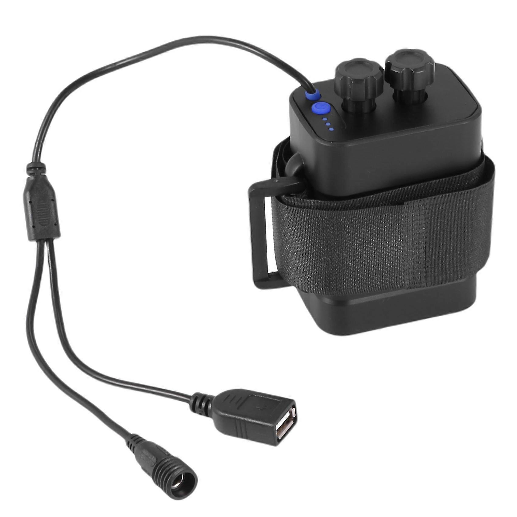 Waterproof DIY 6X 18650 Battery Case Box Cover with 12V DC and USB Power Supply for Bike LED Light