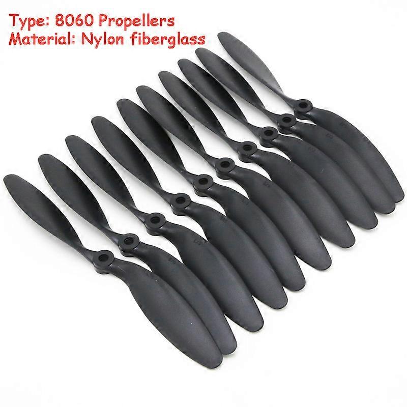 10pcs/lot 8060 Propellers Glass fiber & nylon Props for RC Airplane Quadcopter Perfect 8x6 RC Airplane Propellers Blades