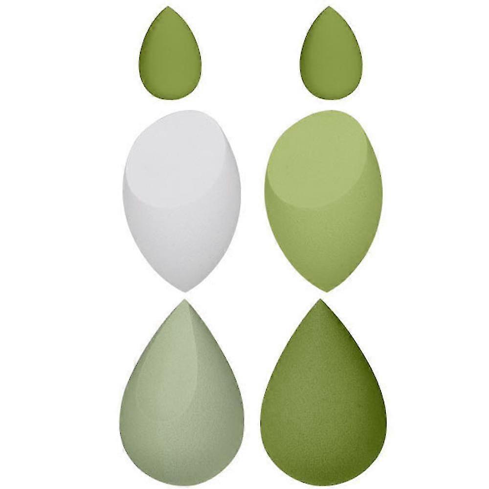 Drift Bottle Beauty Egg Makeup Sponges Puff Teardrop Stirring Foundation Sponge Set with Jar Gift Design Macaron Makeup Egg Colored Water Drop Beveled