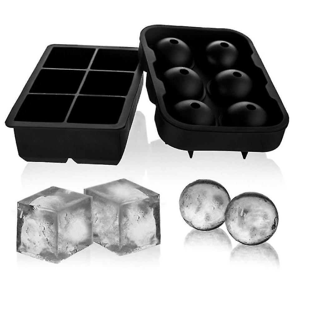 Ice Cube Tray Silicone Combination Mold Set