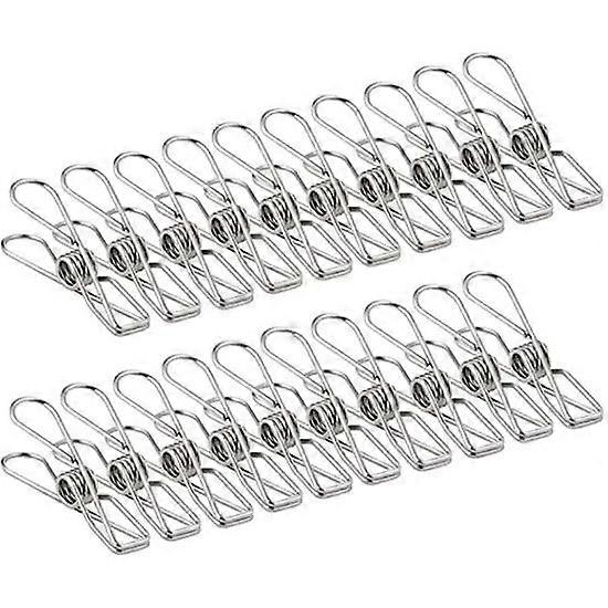 Set van 100 RVS wasknijpers