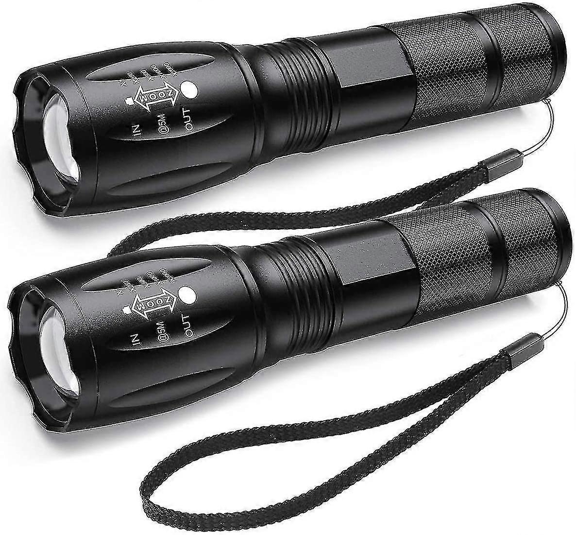 Tactical Flashlights High Lumens [2 Pack] - Led Flashlight