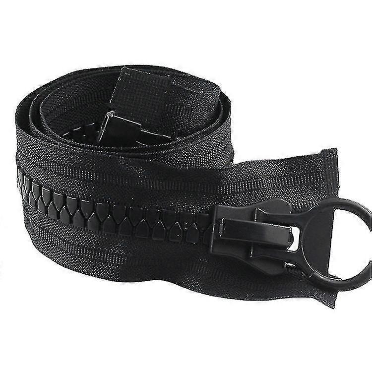 Super mare negru fermoar separabile fermoar pentru cort coat (negru)