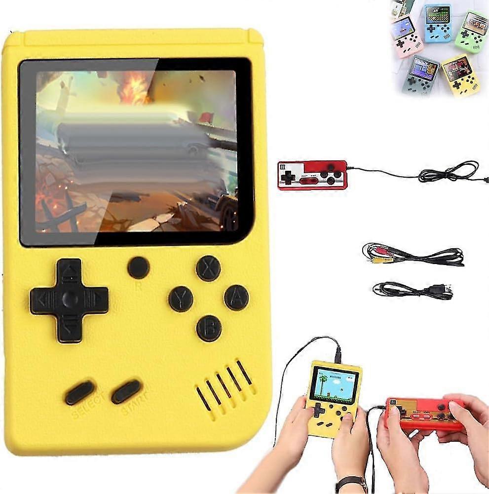 Retro Video Game Console Handheld 400 Games In 1 Device, Over 400 Nostalgic Games, Support 2 Players Play On Tv