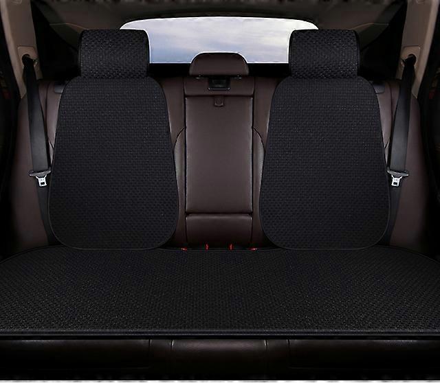 Car Seat Cover Front Rear Flax Seat Protect Cushion Automobile Seat Cushion Protector Pad Mat Backrest Headrest Auto Interior