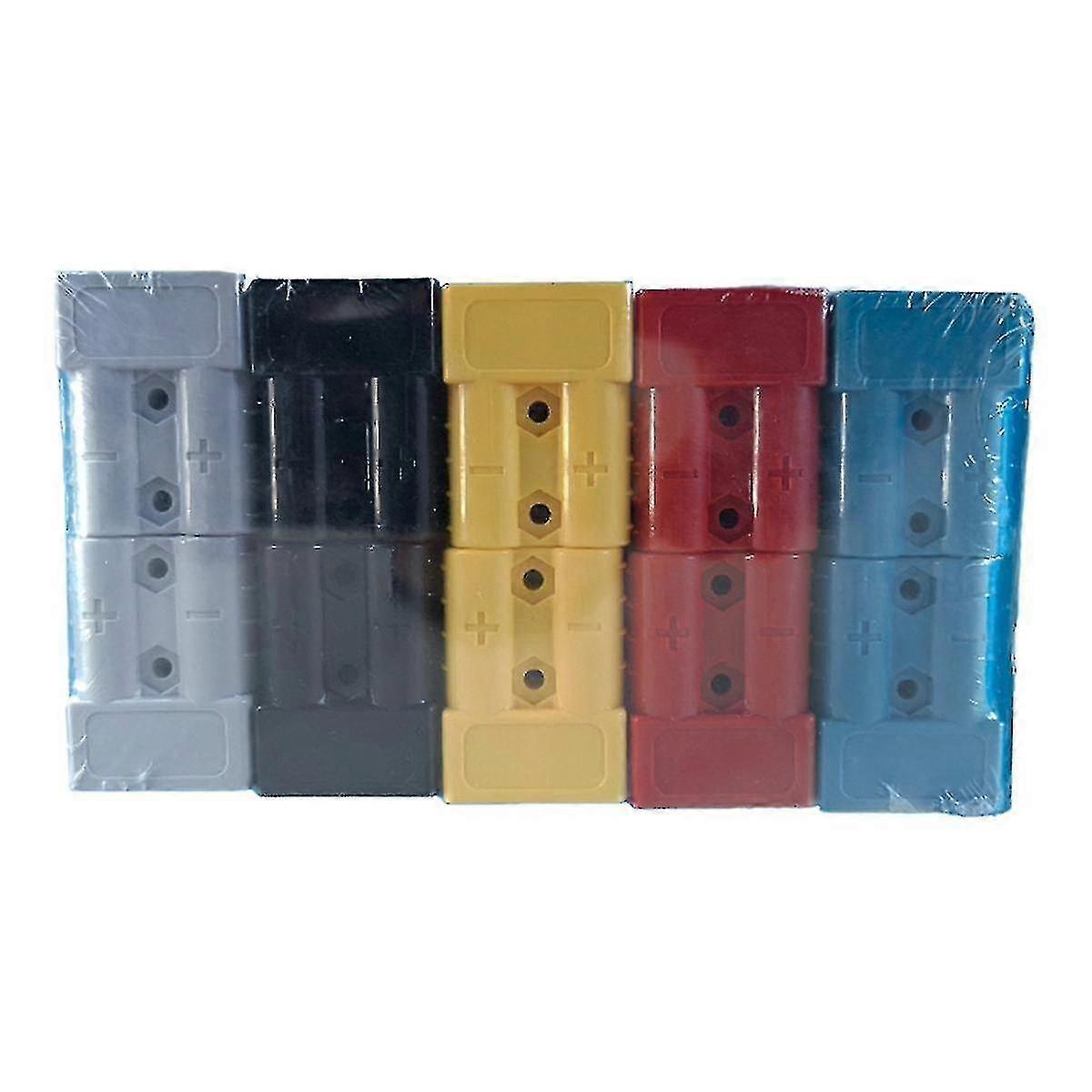 10pcs Anderson Style Plug Connector 50a With Anderson Handle Forklift Battery Charging Quick Connec